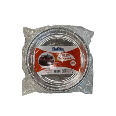 Decla vasch. in alluminio torta grande x 2pz