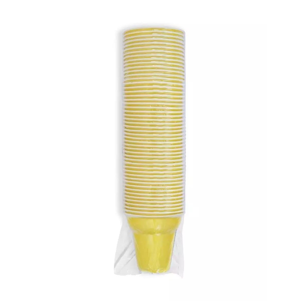 Bicchieri caffe' cc 80 50 pz giallo