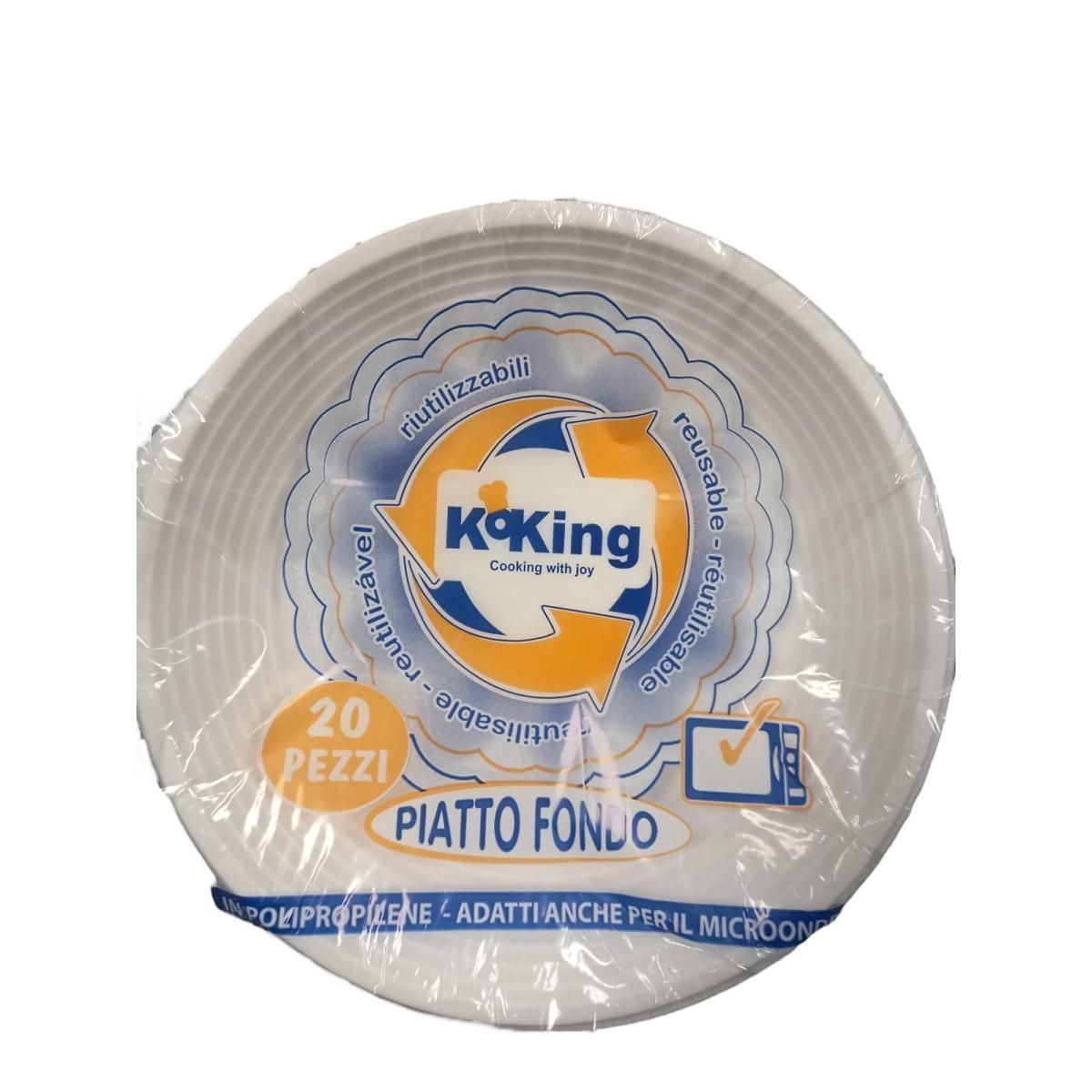Piatti fondi 20pz koking