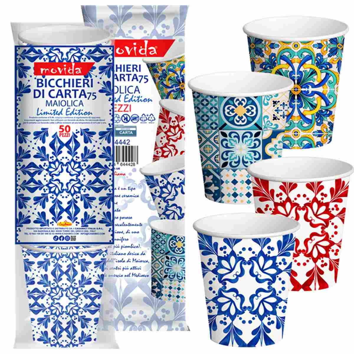 Movida bicch. caffe' bio 0,75 50pz maiolica