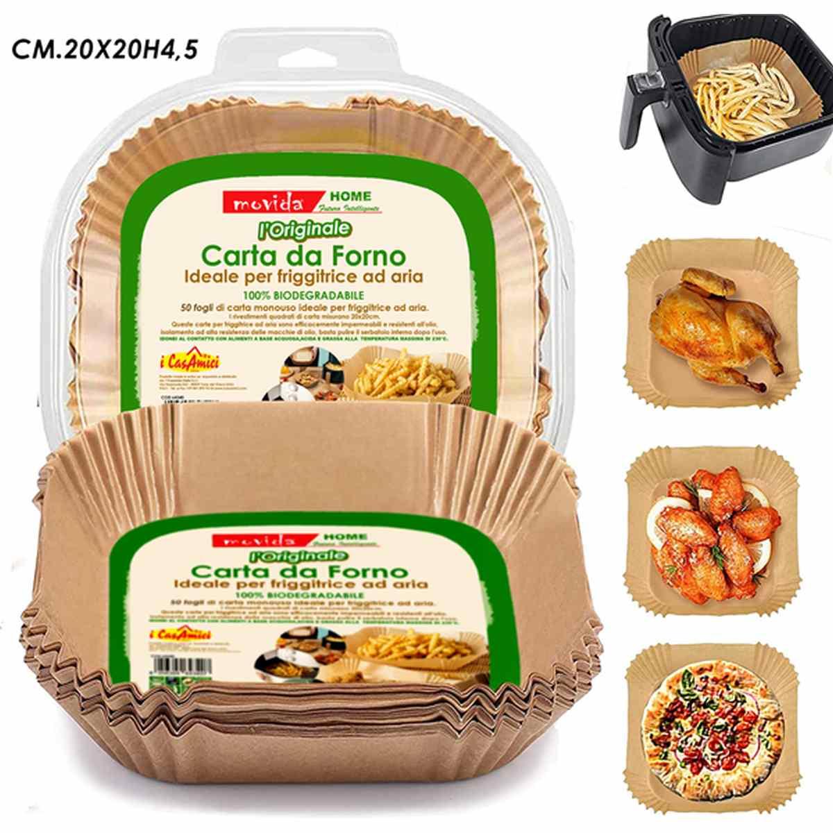 Movida  carta forno 1 50 pz 20x20h4,5